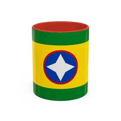 Flag of Bucaramanga Santander Colombia - Accent Coffee Mug 11oz Red - Go Mug Yourself