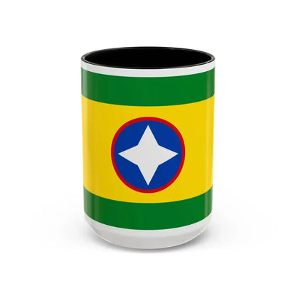 Flag of Bucaramanga Santander Colombia - Accent Coffee Mug 15oz Black - Go Mug Yourself