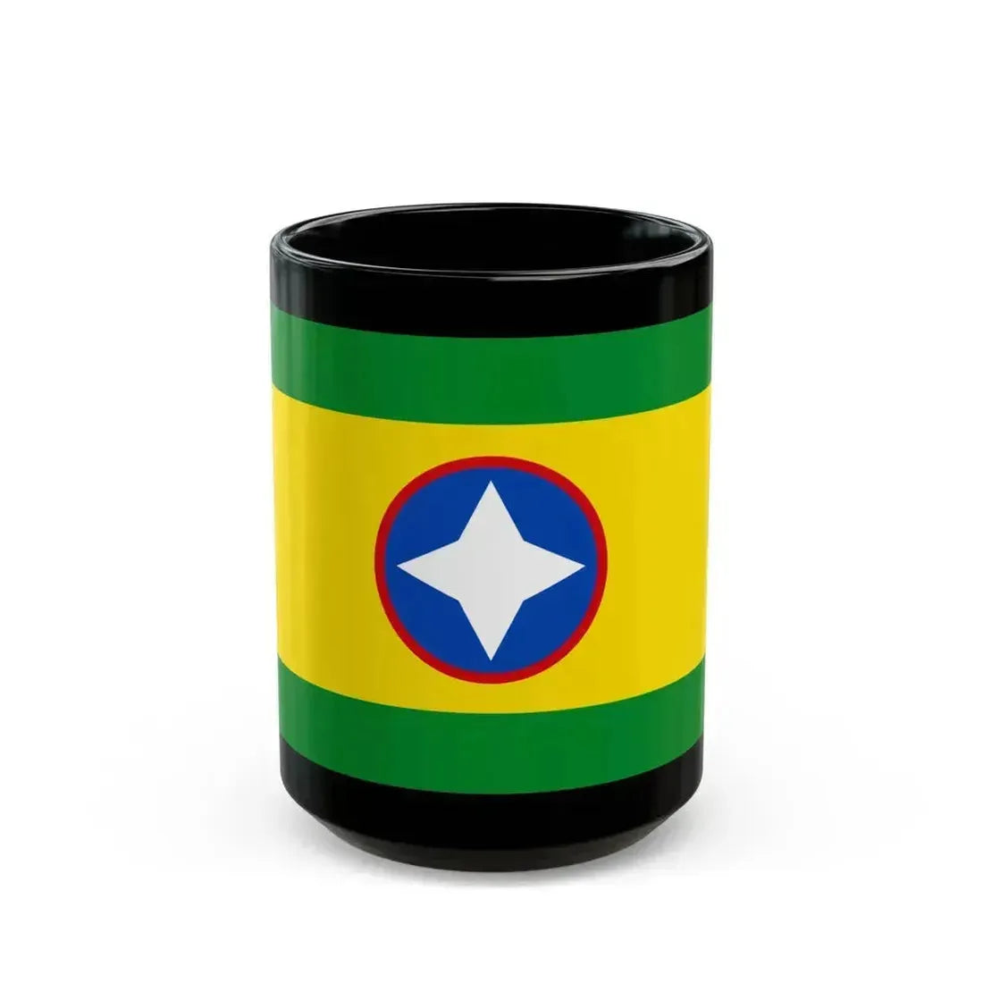 Flag of Bucaramanga Santander Colombia - Black Coffee Mug 15oz - Go Mug Yourself