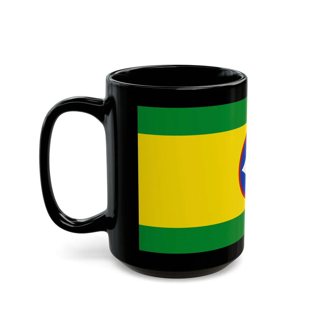 Flag of Bucaramanga Santander Colombia - Black Coffee Mug-Go Mug Yourself