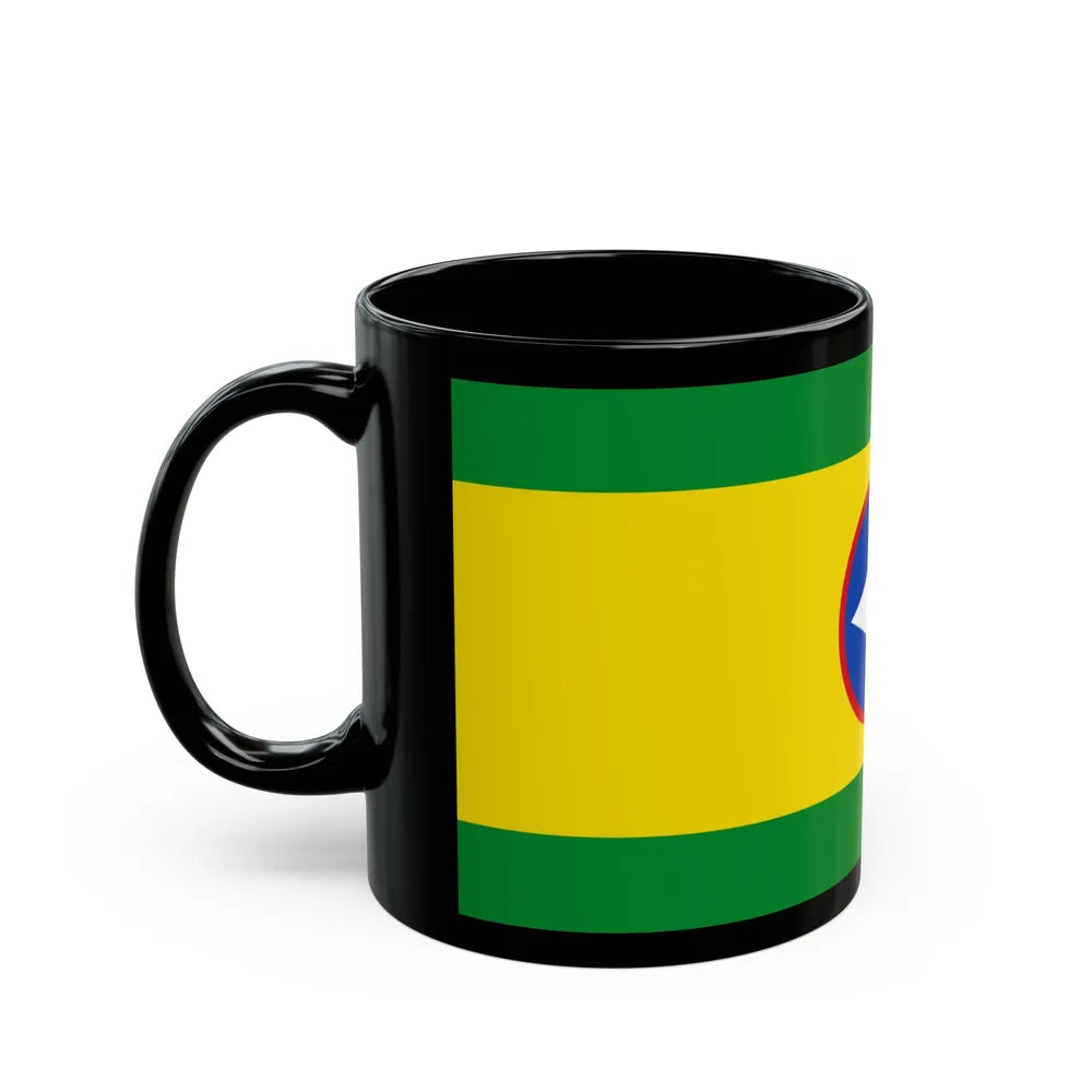 Flag of Bucaramanga Santander Colombia - Black Coffee Mug-Go Mug Yourself