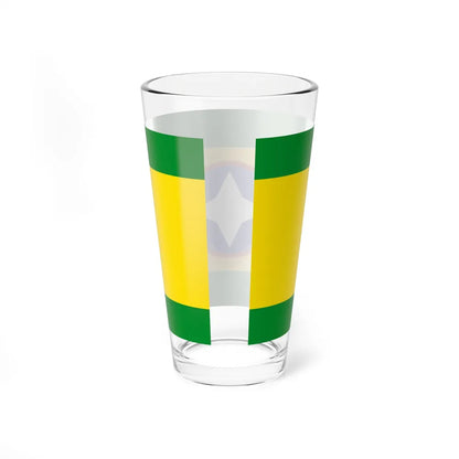 Flag of Bucaramanga Santander Colombia - Pint Glass 16oz-Go Mug Yourself