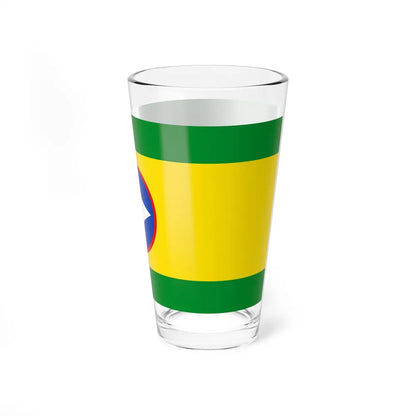 Flag of Bucaramanga Santander Colombia - Pint Glass 16oz-Go Mug Yourself