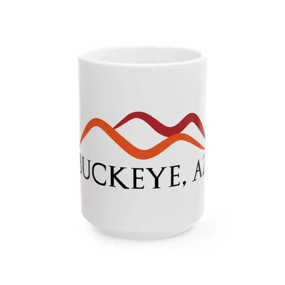 Flag of Buckeye Arizona (United States) White Coffee Mug 15oz - Go Mug Yourself
