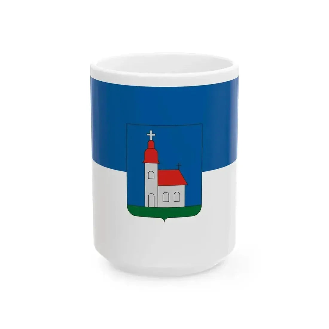 Flag of Bucsu (Hungary) White Coffee Mug 15oz - Go Mug Yourself