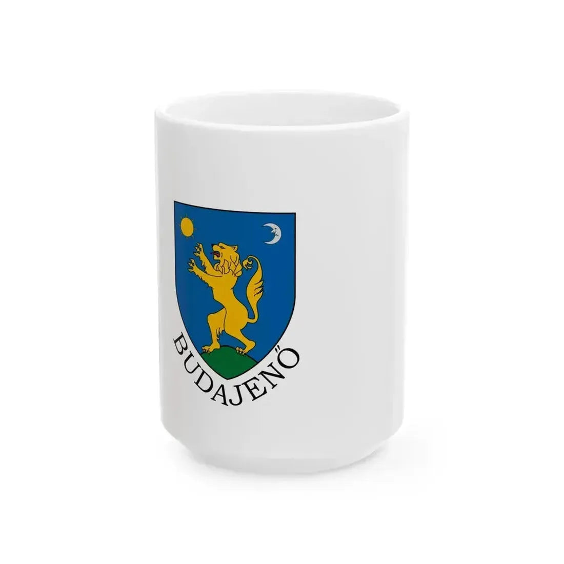 Flag of Budajeno (Hungary) White Coffee Mug 15oz - Go Mug Yourself