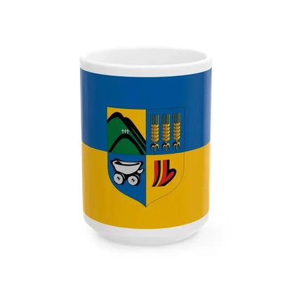 Flag of Budakalasz (Hungary) White Coffee Mug 15oz - Go Mug Yourself