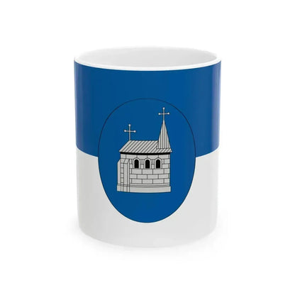 Flag of Budakeszi (Hungary) White Coffee Mug 11oz - Go Mug Yourself