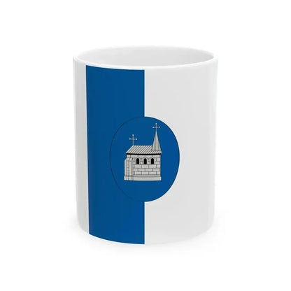 Flag of Budakeszi vertical (Hungary) White Coffee Mug 11oz - Go Mug Yourself