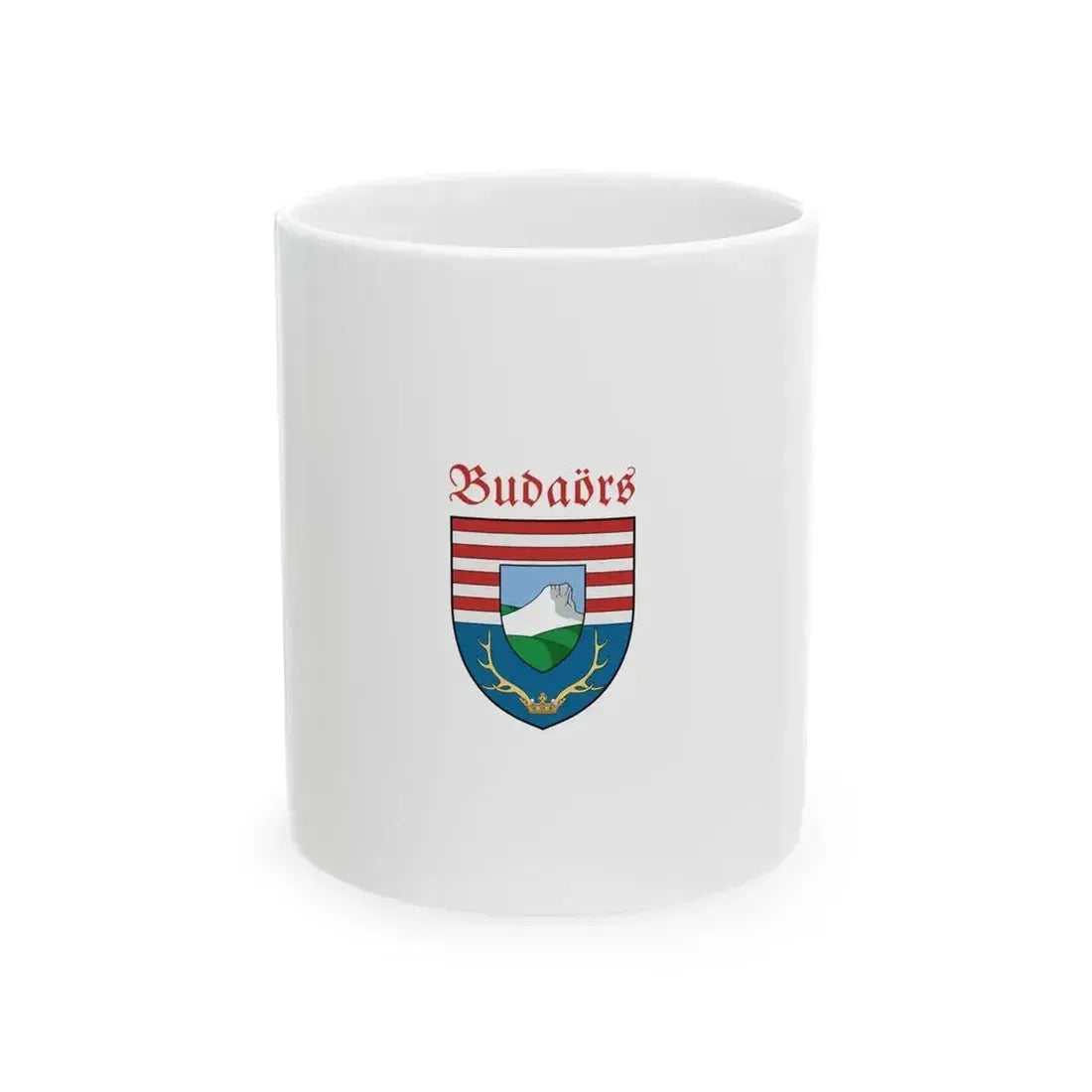 Flag of Budaors vertical (Hungary) White Coffee Mug 11oz - Go Mug Yourself
