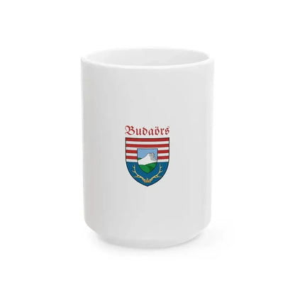 Flag of Budaors vertical (Hungary) White Coffee Mug 15oz - Go Mug Yourself