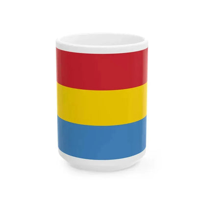 Flag of Budapest 1873-1930 (Hungary) White Coffee Mug 15oz - Go Mug Yourself