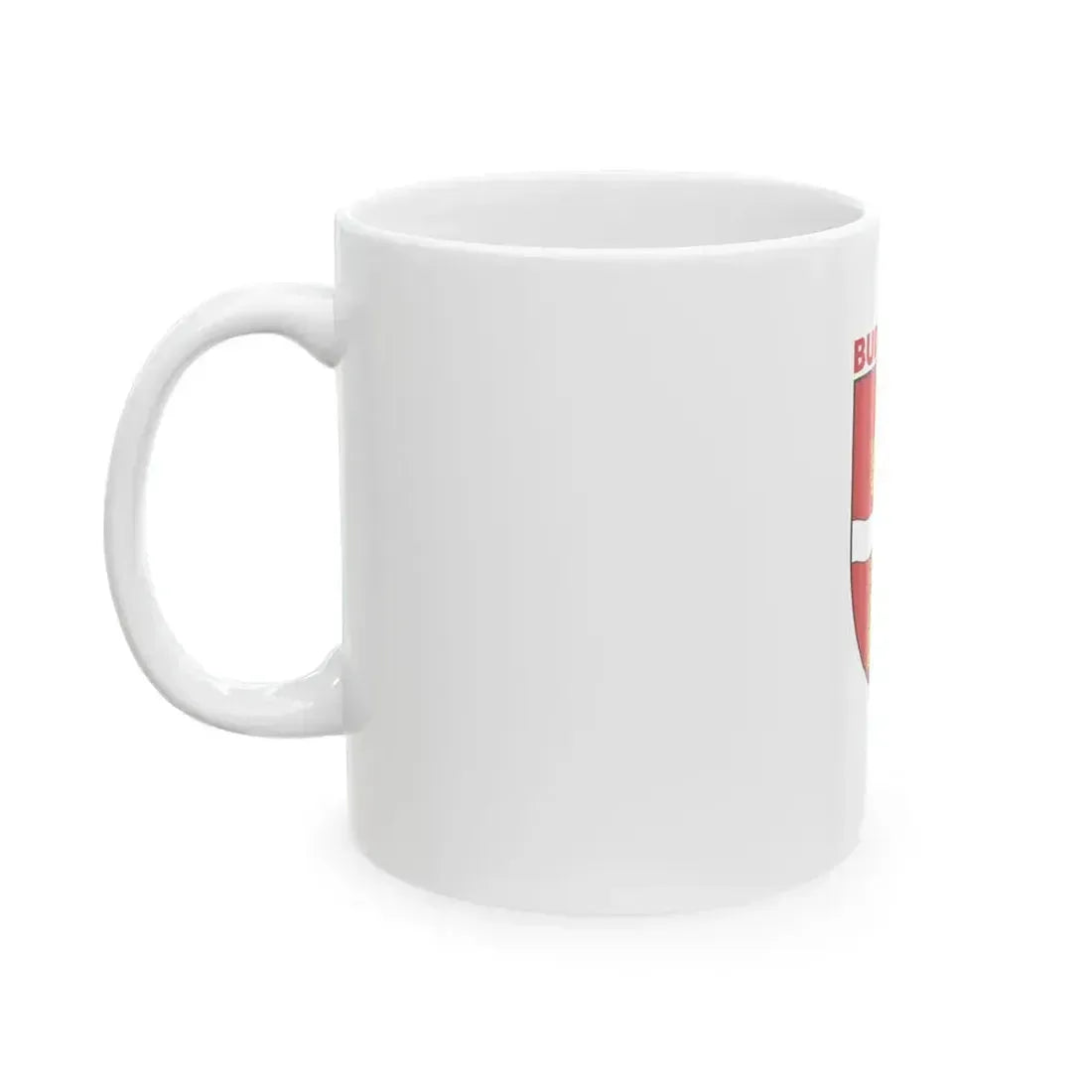 Flag of Budapest 1984-1990 (Hungary) White Coffee Mug - Go Mug Yourself