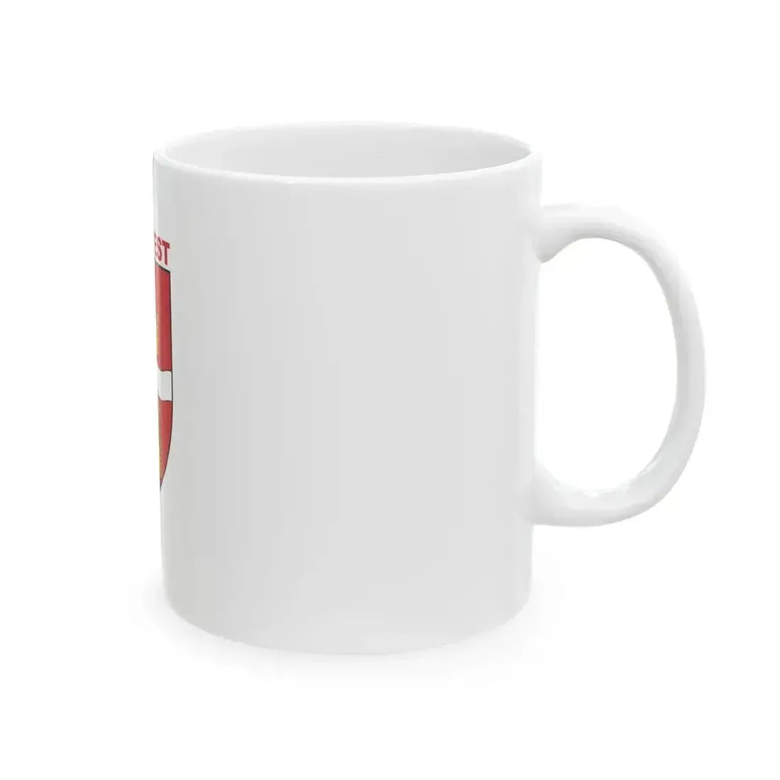 Flag of Budapest 1984-1990 (Hungary) White Coffee Mug - Go Mug Yourself