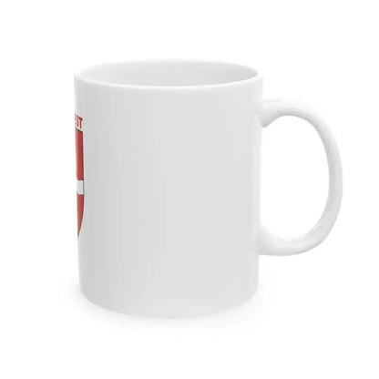 Flag of Budapest 1984-1990 (Hungary) White Coffee Mug - Go Mug Yourself