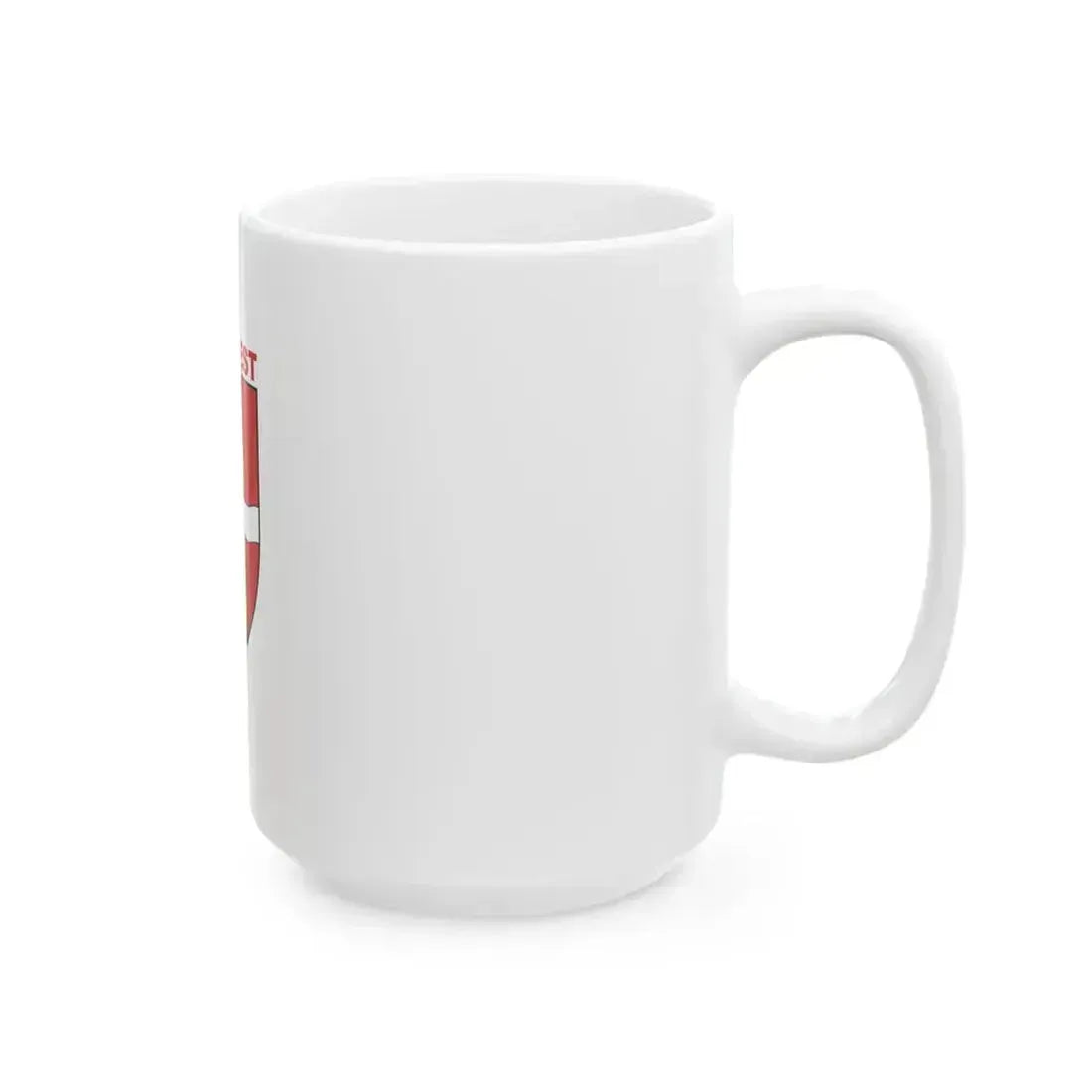 Flag of Budapest 1984-1990 (Hungary) White Coffee Mug - Go Mug Yourself