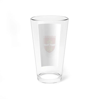 Flag of Budapest 1984-1990 vertical (Hungary) Pint Glass 16oz - Go Mug Yourself