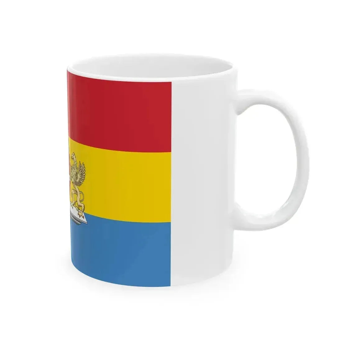 Flag of Budapest 1990-2011 (Hungary) White Coffee Mug - Go Mug Yourself