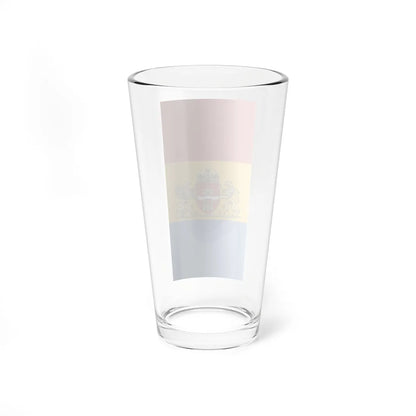 Flag of Budapest 1990-2011 vertical (Hungary) Pint Glass 16oz - Go Mug Yourself