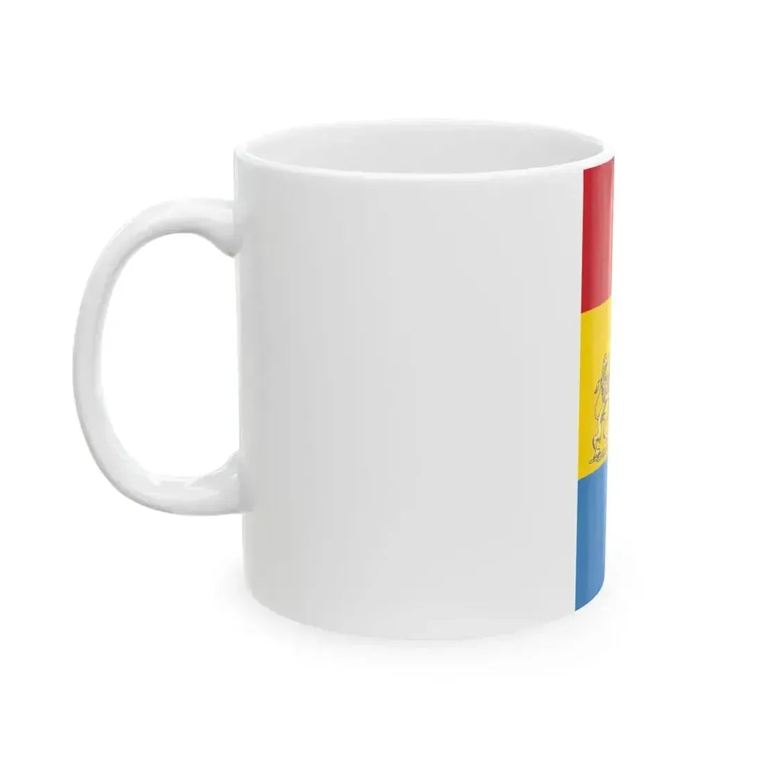 Flag of Budapest 1990-2011 vertical (Hungary) White Coffee Mug - Go Mug Yourself