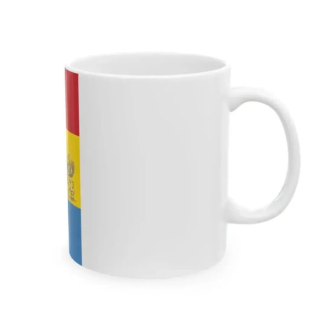 Flag of Budapest 1990-2011 vertical (Hungary) White Coffee Mug - Go Mug Yourself