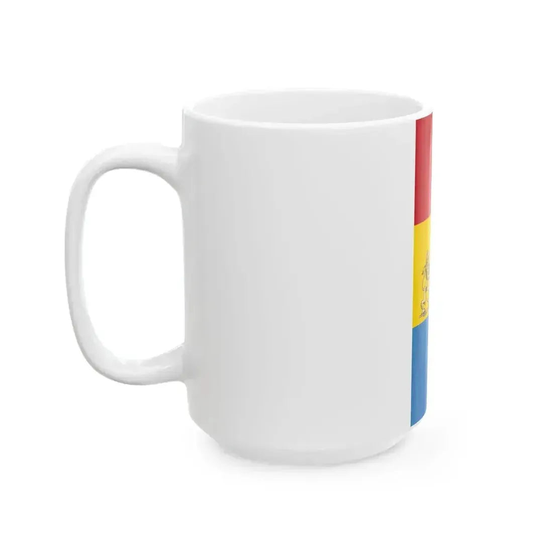 Flag of Budapest 1990-2011 vertical (Hungary) White Coffee Mug - Go Mug Yourself
