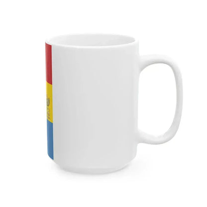 Flag of Budapest 1990-2011 vertical (Hungary) White Coffee Mug - Go Mug Yourself