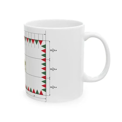 Flag of Budapest 2011 construction sheet (Hungary) White Coffee Mug - Go Mug Yourself