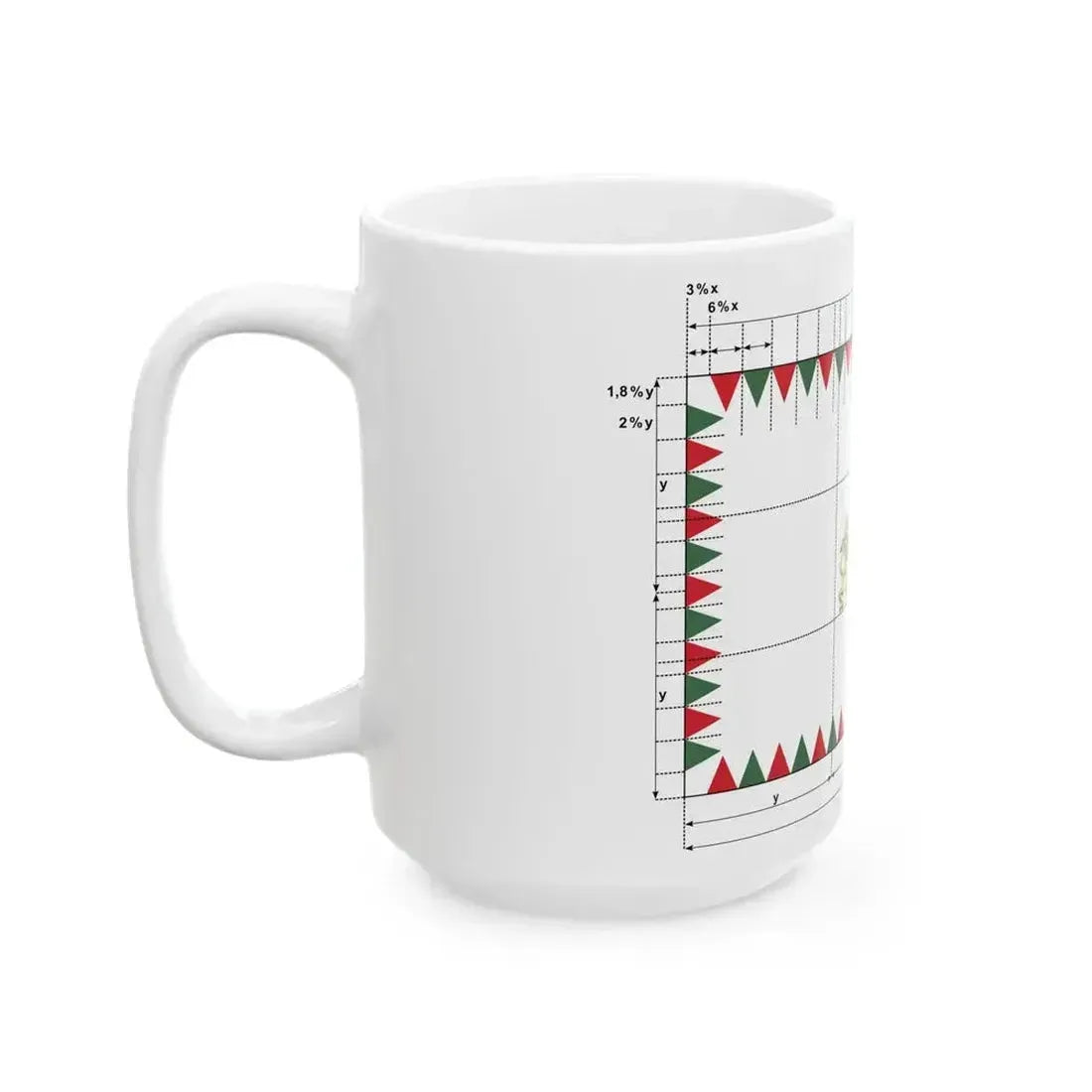 Flag of Budapest 2011 construction sheet (Hungary) White Coffee Mug - Go Mug Yourself