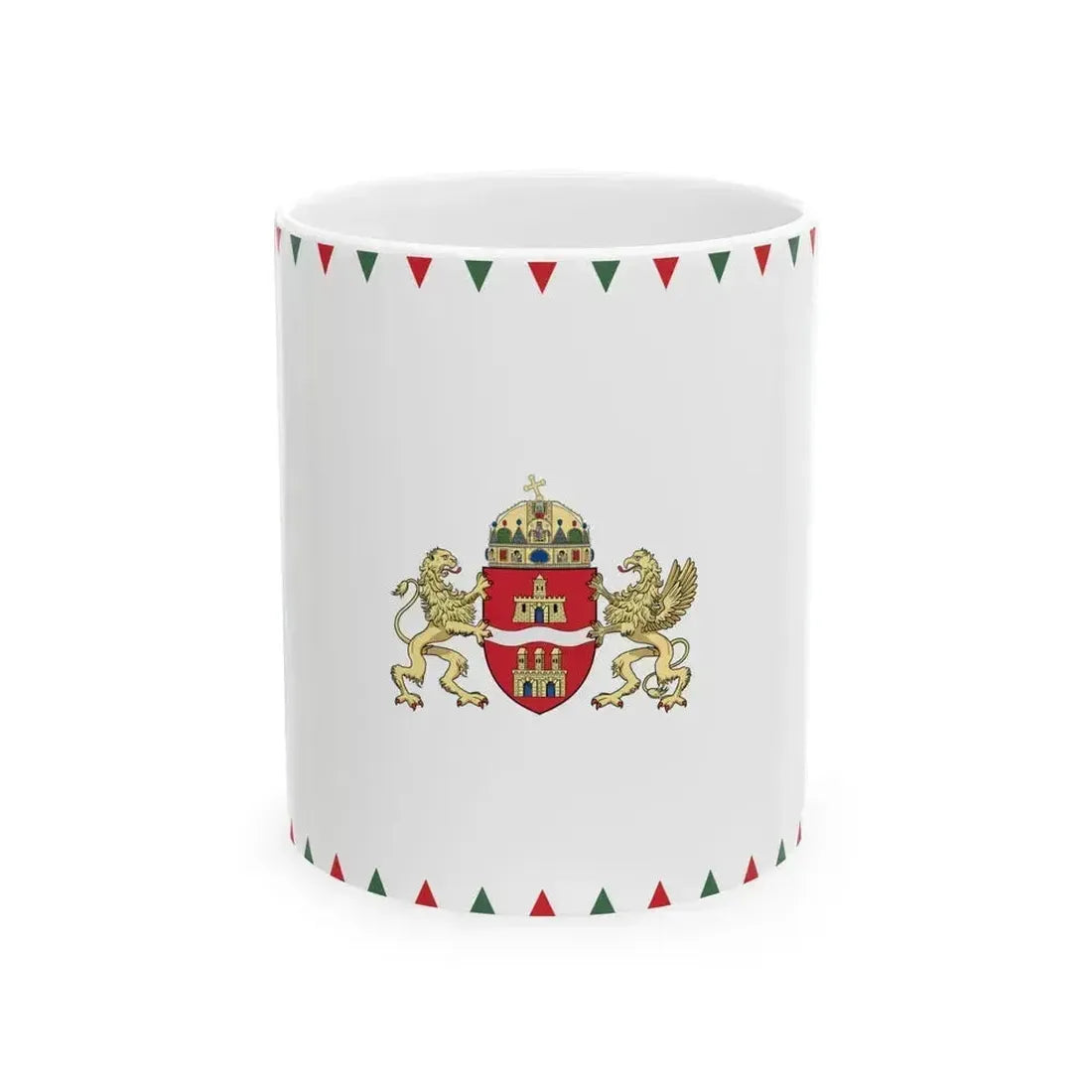 Flag of Budapest 2011 (Hungary) White Coffee Mug 11oz - Go Mug Yourself