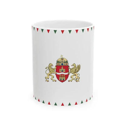 Flag of Budapest 2011 (Hungary) White Coffee Mug 11oz - Go Mug Yourself