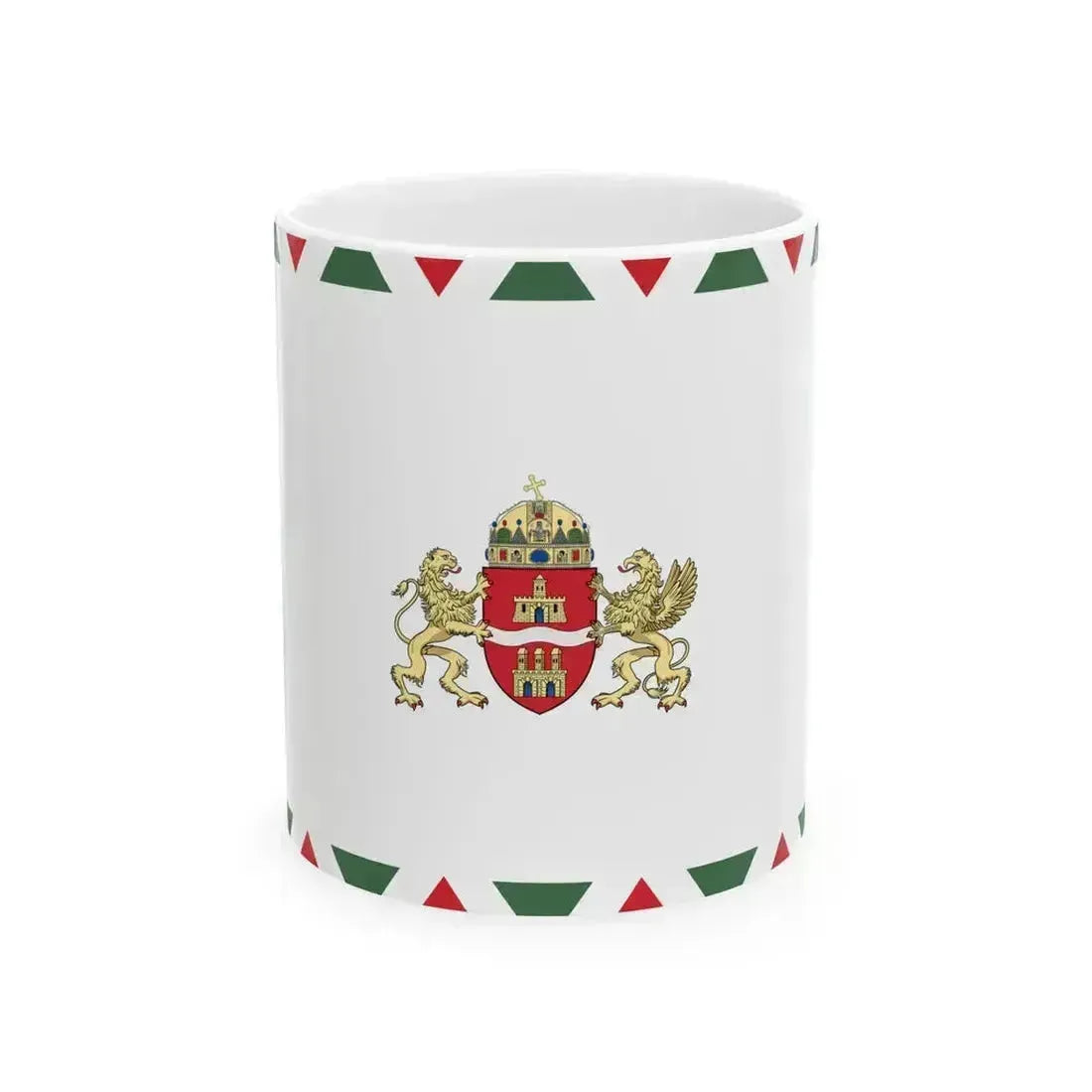 Flag of Budapest 2011- (Hungary) White Coffee Mug 11oz - Go Mug Yourself