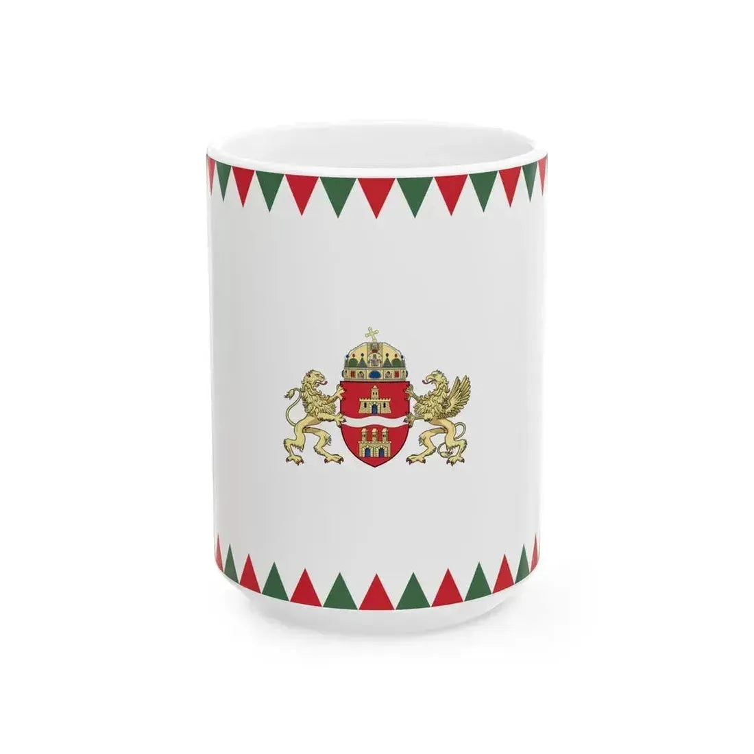 Flag of Budapest 2011 (Hungary) White Coffee Mug 15oz - Go Mug Yourself