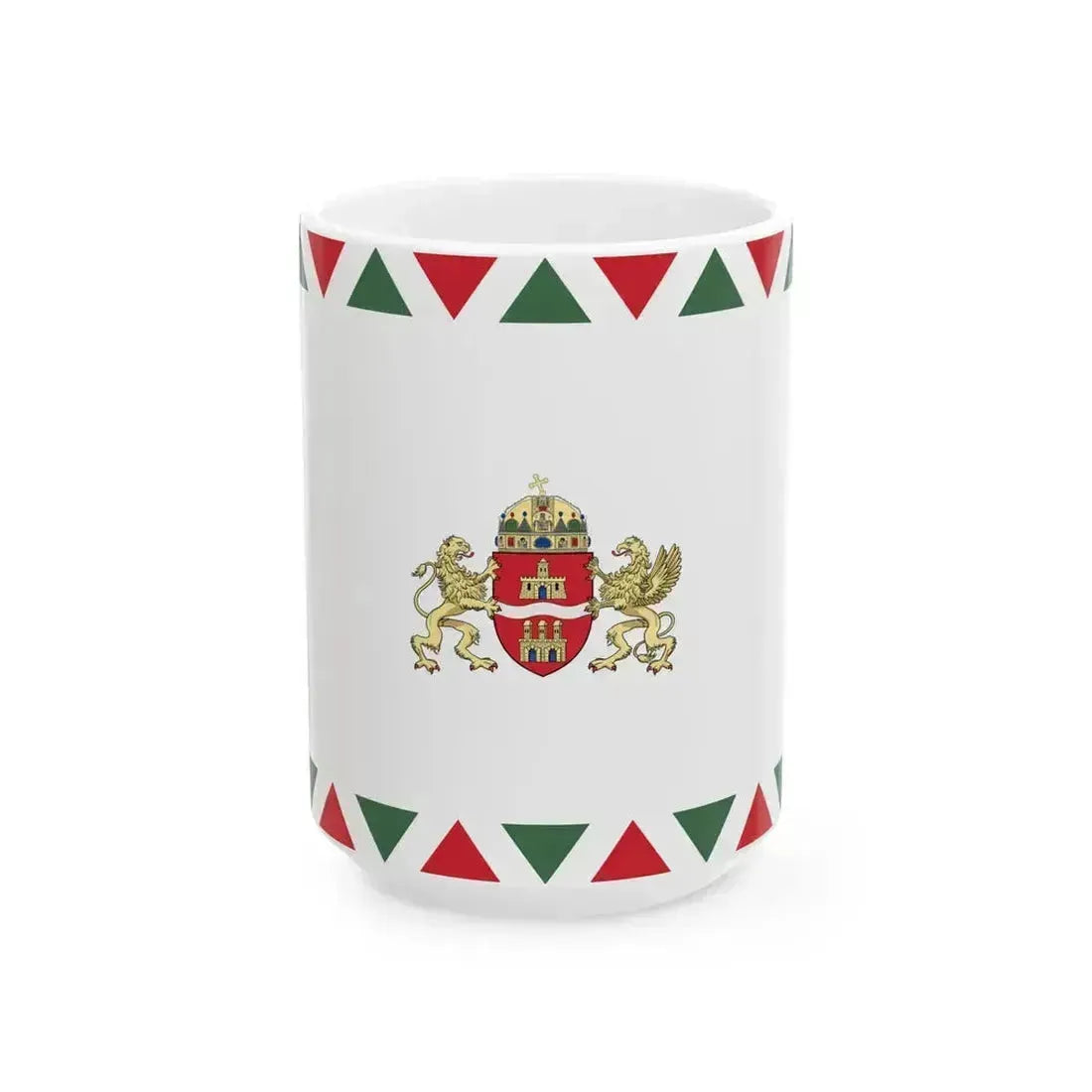 Flag of Budapest 2011- (Hungary) White Coffee Mug 15oz - Go Mug Yourself