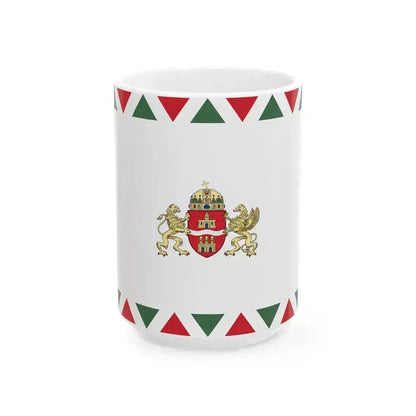 Flag of Budapest 2011- (Hungary) White Coffee Mug 15oz - Go Mug Yourself