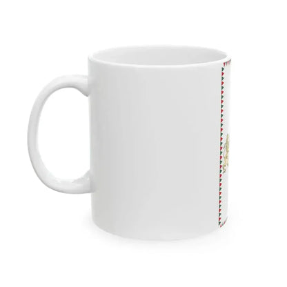 Flag of Budapest 2011 vertical (Hungary) White Coffee Mug - Go Mug Yourself