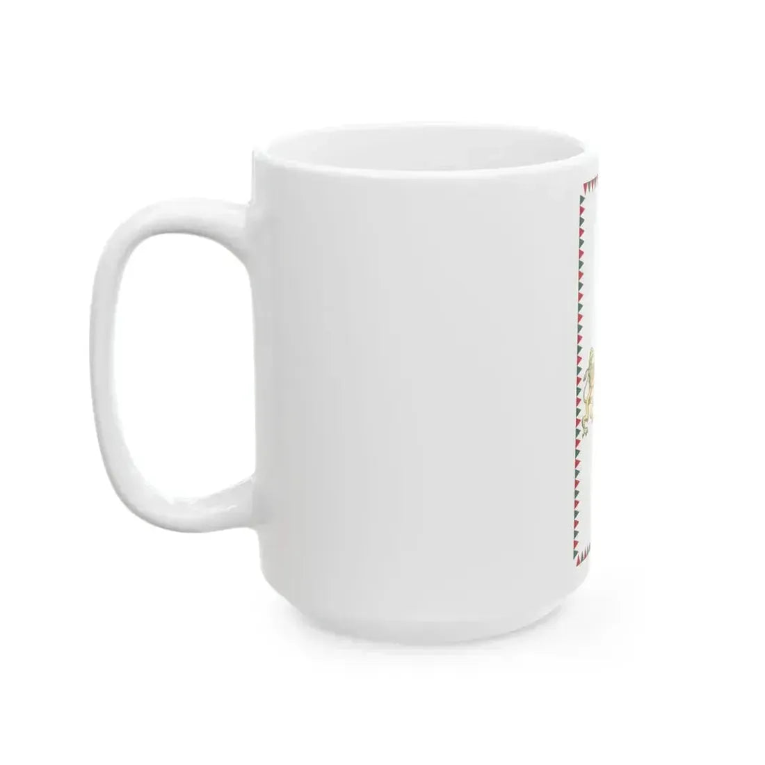 Flag of Budapest 2011 vertical (Hungary) White Coffee Mug - Go Mug Yourself
