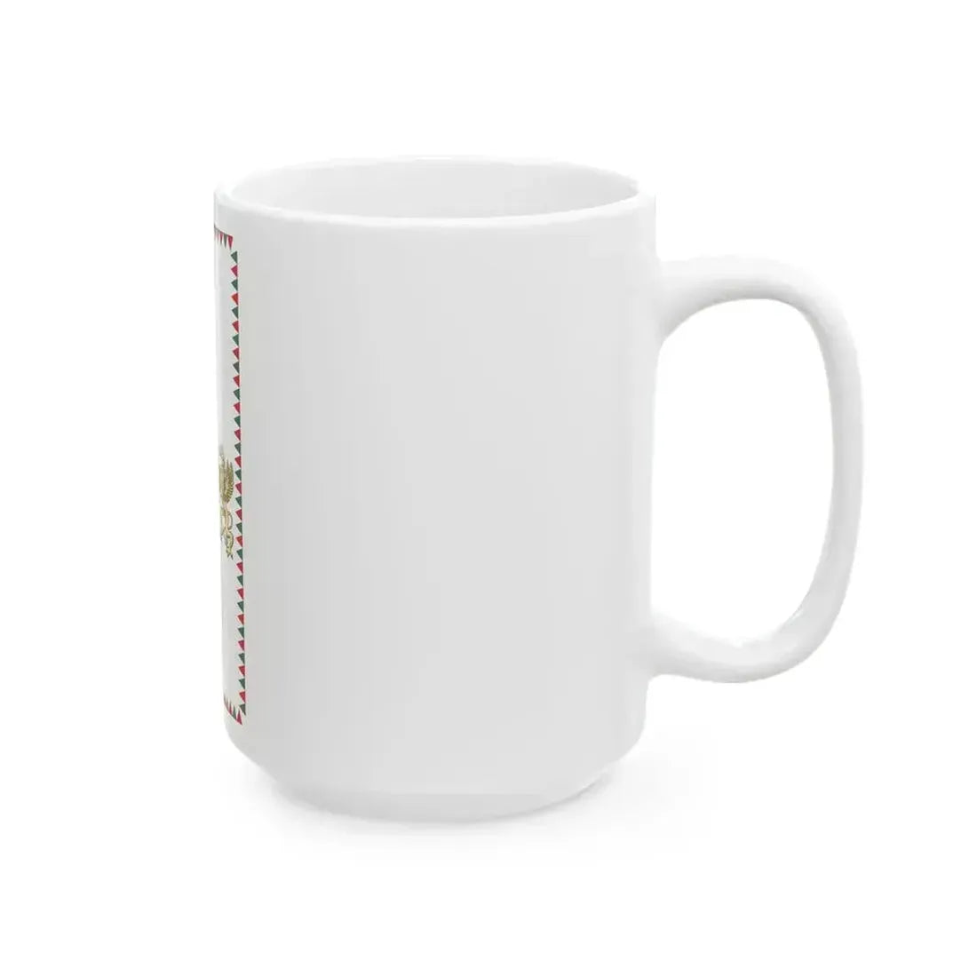 Flag of Budapest 2011 vertical (Hungary) White Coffee Mug - Go Mug Yourself