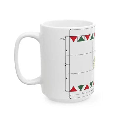 Flag of Budapest construction sheet (Hungary) White Coffee Mug - Go Mug Yourself