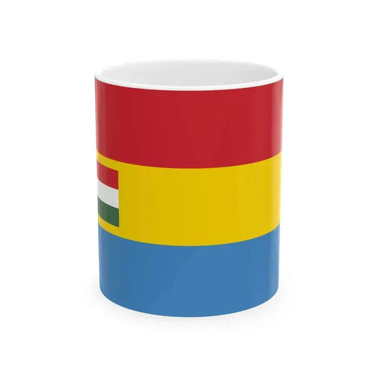 Flag of Budapest Gusztav Altenburgers proposal (Hungary) White Coffee Mug 11oz - Go Mug Yourself