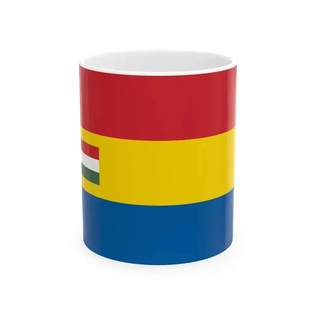 Flag of Budapest Lajos Friedrichs proposal (Hungary) White Coffee Mug 11oz - Go Mug Yourself