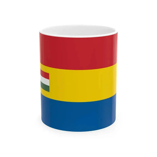 Flag of Budapest Lajos Friedrichs proposal (Hungary) White Coffee Mug 11oz - Go Mug Yourself