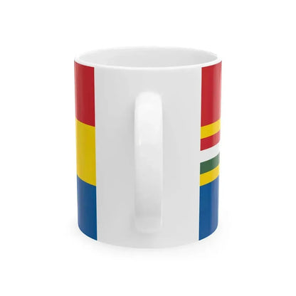 Flag of Budapest Lajos Friedrichs proposal (Hungary) White Coffee Mug - Go Mug Yourself