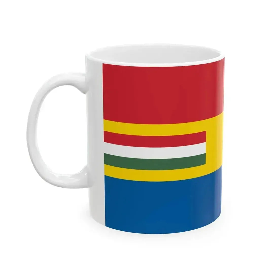 Flag of Budapest Lajos Friedrichs proposal (Hungary) White Coffee Mug - Go Mug Yourself