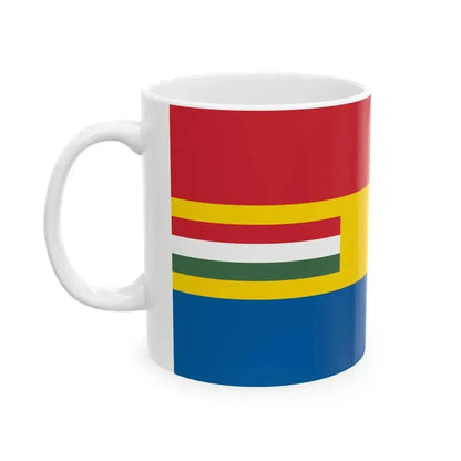 Flag of Budapest Lajos Friedrichs proposal (Hungary) White Coffee Mug - Go Mug Yourself