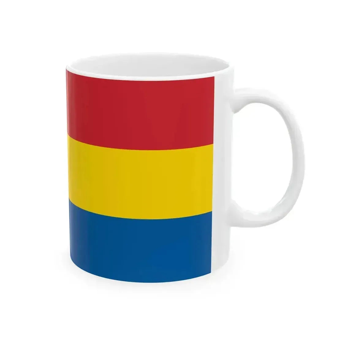 Flag of Budapest Lajos Friedrichs proposal (Hungary) White Coffee Mug - Go Mug Yourself