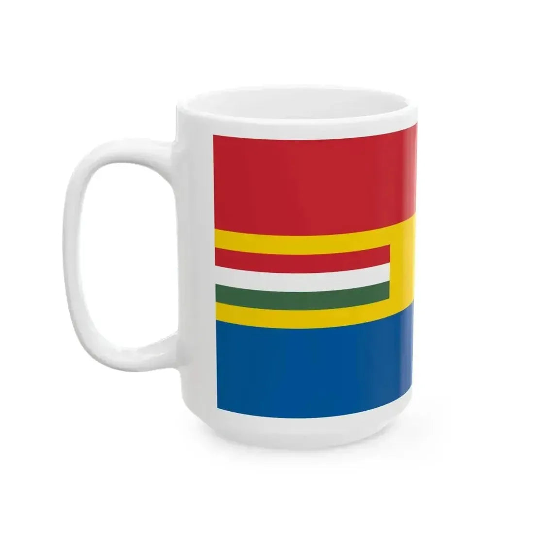 Flag of Budapest Lajos Friedrichs proposal (Hungary) White Coffee Mug - Go Mug Yourself