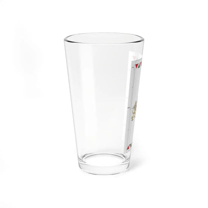 Flag of Budapest vertical construction sheet (Hungary) Pint Glass 16oz - Go Mug Yourself