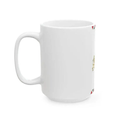 Flag of Budapest vertical (Hungary) White Coffee Mug - Go Mug Yourself