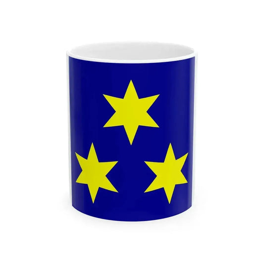 Flag of Budva Montenegro (Montenegro) White Coffee Mug 11oz - Go Mug Yourself